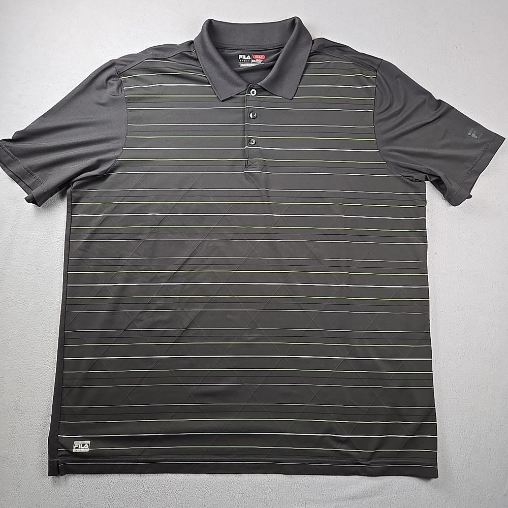Fila Sport Golf Men's XXL Polo Gray Short Sleeve